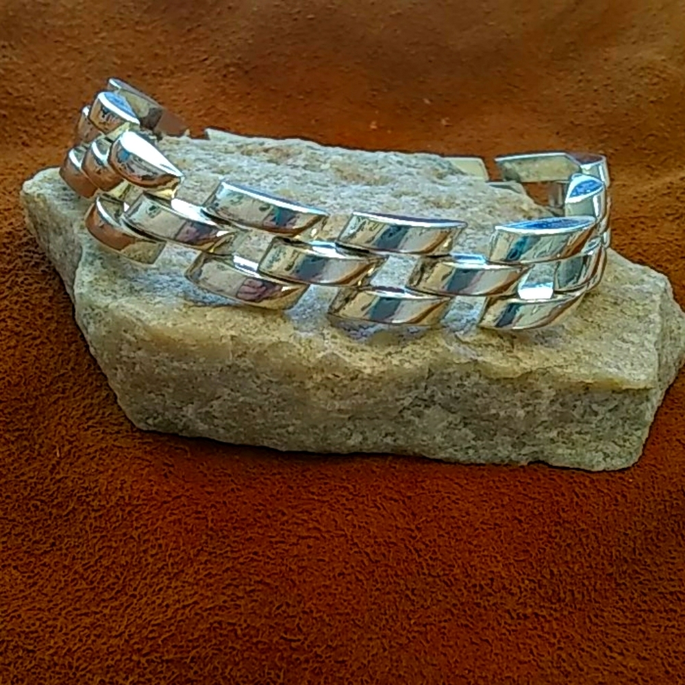 Mens mexican silver bracelet